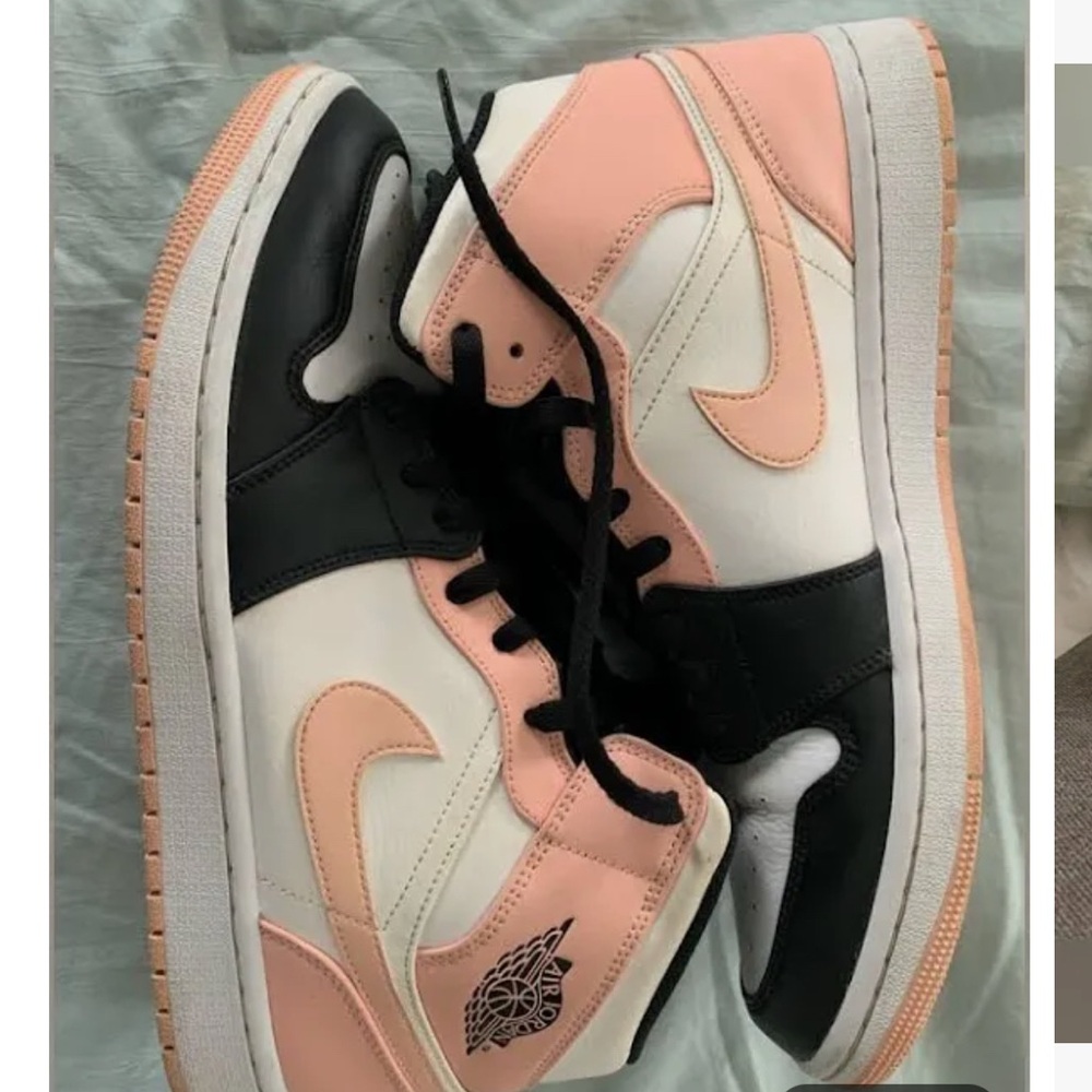 Pink and black Retro Jordan’s